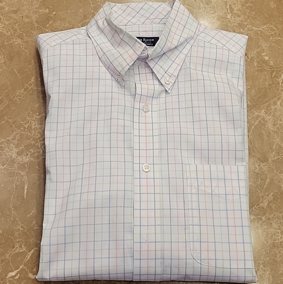 Club Room Other - Club Room Regular Fit Performance Button-down Long-sleeved Shirt, 15.5 32|33